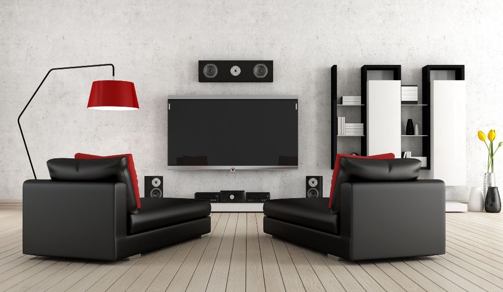 Living Room with home equipment